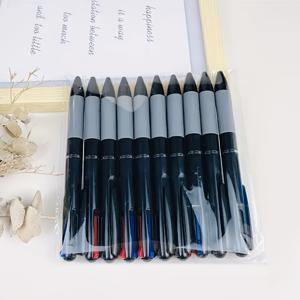 TEMU 10개 세트 삼색 볼펜, 빨간색·파란색·검정색 잉크 포함, 사이드프레스 리트랙터블 젤 펜 팁, 빠른 건조 및 편안한 필기감, 학생 및 사무실용