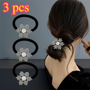 TEMU 3개 세트 우아한 빈티지 스타일 눈꽃 머리끈 - 반짝이는 라인스톤 & 아크릴 헤어 액세서리 여성용, 크리스마스 & 겨울에 완벽, 축제 헤어 장식, 축제 헤어 액세서리 | 반짝이는 머리끈 | 아크릴 머리끈, 크리스마스 헤어 액세서리, 크리스마스 머리끈, 여성용 꽃 머리끈, 여성용 머리끈 품질 좋은 헤어 디자인, 머리띠, 여성용 스크런치