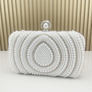 TEMU 여성용 핸드메이드 장식 클러치백 - 레트로 럭셔리 클래스프 스트랩 변형 크로스바디/클러치, 파티, 웨딩, 연회용 - 드레스 & 웨딩드레스 매칭 액세서리, 완벽한 여성 선물1