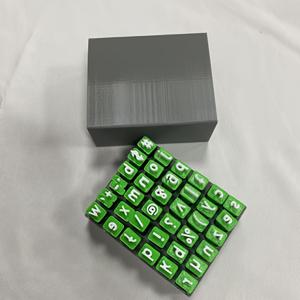 TEMU 1세트 대문자 및 소문자 클레이 스탬프 세트, DIY 수제 글자 몰드, 세라믹 클레이 글자 스탬프 조합