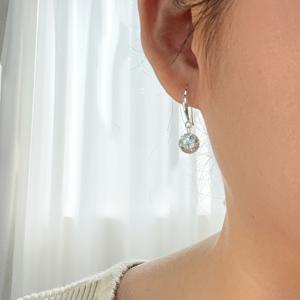 TEMU 925 스테인리스 실버 귀걸이 한 쌍, 8개 하트와 8개 화살표 컷팅 큐빅 지르코니아 장식, 크리스마스, 결혼식, 신부 들러리 선물로 완벽.