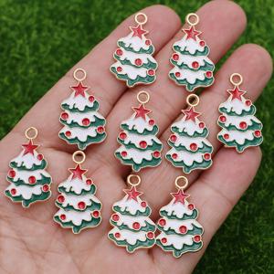 TEMU 크리스마스 트리용 골든 오일 드롭 참 10개 세트. 목걸이, 팔찌, 귀걸이, 키체인과 같은 수제 주얼리 제작에 완벽합니다.