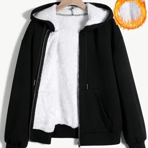 TEMU 가을, 겨울 필수템! 스타일리시하고 눈길을 사로잡는 남성용 단색 긴팔 후드티 (전면 지퍼 및 포켓 포함). 데일리 출퇴근 또는 스포츠에 적합합니다. 이 긴팔 상의는 핫 아이템으로 남성용 겨울 재킷에 이상적입니다.