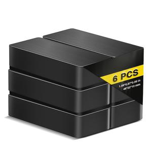 TEMU Xiongchici 고강도 산업용 세라믹 자석 - 자력 있는 대형 직사각형 자석, 냉장고, BBQ 그릴, 게시판, 공구용 - 6/19/35 패키지와 호환 - 가정, 작업장, 상업용으로 적합, 자석, 냉장고 자석, 세련된 메탈릭 마감, 내구성 있는 구조, 가정 정리, 현대적인 자석, 견고한 제작, 자력 블록, 매니아