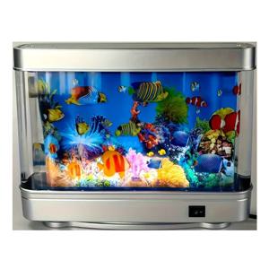 TEMU 리얼리스틱 움직이는 물고기 아쿠아리움 램프 - 멀티컬러 수중 조명, 해양 테마, 물고기 장식 - 생일 선물용