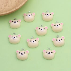 TEMU 10개 귀여운 곰돌이 참 - 수제 아연 합금 동물 펜던트, 주얼리 제작용, 목걸이, 팔찌, 귀걸이 등에 완벽 - 공예, 곰돌이 주얼리, 공예 용품, 장난기 넘치는 디자인, 내구성 좋은 공예 재료에 이상적