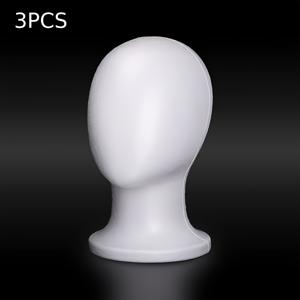 TEMU 3개 성인용 얼굴 없는 마네킹 헤드, 다기능 폼 가발 헤드, 크리스마스 디스플레이 헤드, 할로윈 코스튬 액세서리, 독특한 질감, 튼튼하고 내구성 좋음. 안경, 모자 및 가발을 디스플레이하는 데 적합