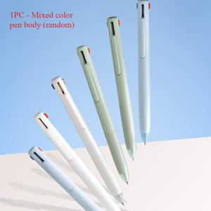 TEMU 1개 자동 클릭 블랙 레드 블루 삼색 펜, 볼펜 젤펜, 블랙 레드 블루 삼색 원클릭 펜, 멀티컬러 펜 멀티기능 학생 필기용 펜 젤펜 사인 펜