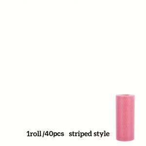 TEMU 1롤 40매 일회용 섬유 청소용 천, 부직포 행주 - 흡수력과 내구성이 뛰어난 주방용 수건, 식기 세척, 조리대 및 다양한 가정용途에 적합, 현대적인 사각 디자인과 우주 테마 특징, 행주