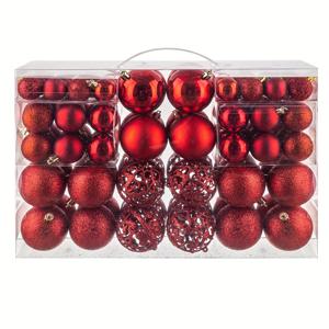 TEMU 100개 방수 크리스마스 공 장식, 크리스마스 장식용 세트, 휴대용 크리스마스 트리 선물 포장, 결혼식, 발렌타인데이, 카니발, 부활절, 성 패트릭 데이, 할로윈 파티 장식에 적합