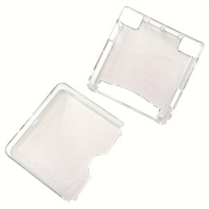 TEMU 닌텐도 게임보이 SP 클리어 하드 플라스틱 케이스, ABS 보호 커버, 호환되는 액세서리, 배터리 없음