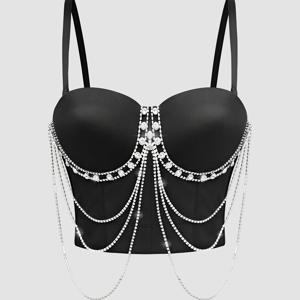 TEMU 여성용 패셔너블한 휴가 중심 유럽 및 미국 트렌디 다용도 아우터 쉐이프웨어 피쉬본 캐미솔