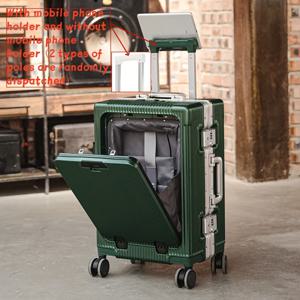 TEMU 20/24인치 남녀공용 캐주얼 단색 하드 쉘 수트케이스, 다기능 여행 트롤리 케이스 스피너 휠 디자인, 출장용 수트케이스