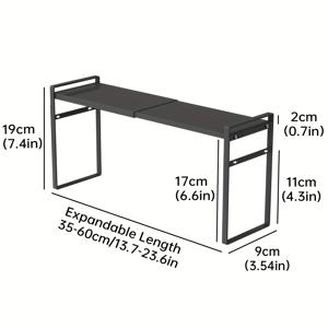 TEMU 공간 절약형 조절 가능한 금속 주방 창틀 정리대