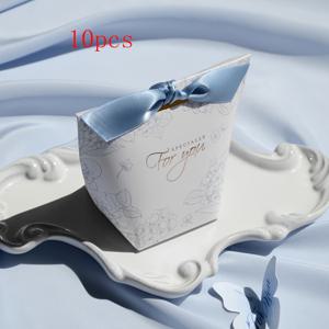 TEMU 10개 우아한 꽃무늬 '당신을 위한' 사탕 상자, 결혼식 선물, 브라이덜 샤워 간식, 생일 선물 및 홈 축하용 새틴 리본, 다용도 종이 선물 포장, 할로윈