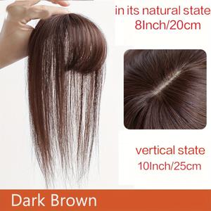 TEMU 여성용 앞머리 클립인 앞머리 가발, 가늘어진 머리카락, 탈모 및 회색 머리카락을 위한 여성용 헤어피스, 머리 볼륨 증가