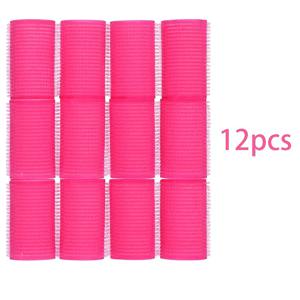 TEMU 12개 스펀지 헤어 롤러 세트 자체 접착 헤어 컬러 헤어 스타일링 스펀지 컬러 헤어 앞머리 컬링 헤어 스타일링 도구 3.6cm