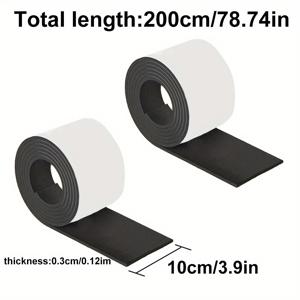 TEMU 대형 의자 다리 미끄럼 방지 패드 두 롤, 신발 밑창용 미끄럼 방지 패드, 자유롭게 자를 수 있음, 무음 및 미끄럼 방지, 의자 다리, 신발 밑창 마모 교체에 적합, 무음 및 내마모성, 집에 필수품!