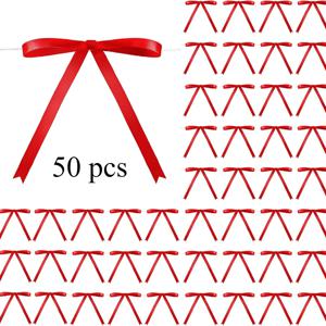 TEMU 50개 사선된 새틴 리본 ( 포함), 화환, 홈 데코, 실내외 장식, 선물 포장, 케이크 및 가방, 공예, 웨딩 선물, 베이비 샤워 및 생일 파티에 적합.