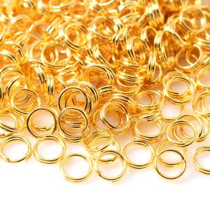 TEMU 400개 6mm 합금 메탈 더블 루프 스플릿 링, 주얼리 만들기용 링크, 키체인 DIY 액세서리 목걸이 팔찌 귀걸이 연결부|링귀걸이