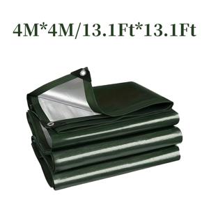 TEMU 반함 헤비듀티 PE방수포 - 두꺼운 오일클로스, 추가 강화된 빗물·햇빛차단용 이중천막 (찢김 방지), 캠핑/야외활동에서 자동차와 가정 사용에 적합한 다목적커버 1개입, 내구성 있는 타프론, 코팅원단, 보호커버