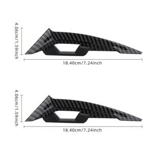 TEMU 2개/세트 스티커, 블랙 카본 파이버, 윈드 블레이드, 헬멧 장식 및 장식용.