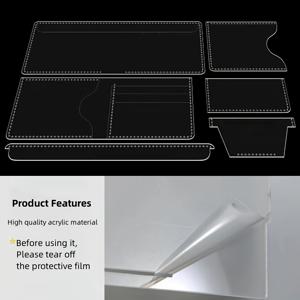 TEMU 6pcs DIY 가죽공예 아크릴 지갑 만들기 템플릿, 짧은 클립 접이식 디자인 스테인츠, 손수작은 카드 케이스 모양, 재질: 아크릴, 유형: 디자인 템플릿, DIY 지갑 만들기
