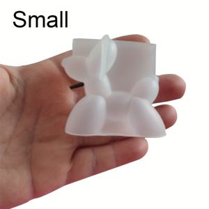 TEMU DIY 3D 풍선 강아지 실리콘 몰드, 에폭시 수지 & 석고 공예용 - 수제 동물 장식 주조 키트