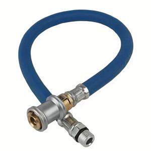 TEMU 타이어 밸브 연장 튜브 에어락 척 포함 - 헤비듀티 휴대용 에어 호스, 타이어 공기주입/배출, 컴프레서와 호환, 자동차용 타이어 게이지 (전원 불필요)