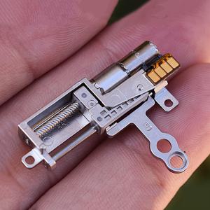 TEMU 초소형 5mm 정밀 플래닛 기어박스 스테퍼 모터 - 2상 4선식, 경량 알루미늄 합금, 부드럽고 정확한 모션 제어를 위한 리니어 스크류 메탈 슬라이더