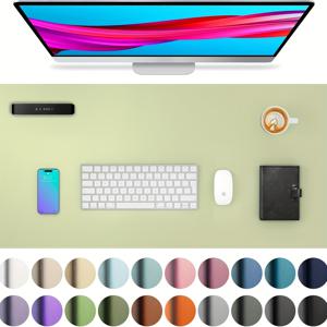 TEMU 인조 가죽 데스크 매트 보호대, 마우스 패드, 사무실용 데스크 매트, 미끄럼 방지 인조 가죽 책상, 노트북 데스크 매트, 사무실 및 가정용 쓰기 패드|책상