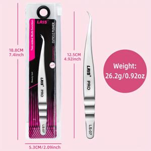 TEMU 전문가용 고정밀 속눈썹 연장 핀셋 - 정전기 방지, 휴대하기 쉬운 디자인, 초보자 및 전문가를 위한 이상적인 선물, 인체공학적 손잡이가 있는 내구성 있는 뷰티 도구, 정전기 없는 적용, 속눈썹 연장 용품