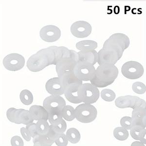 TEMU 30/50개 페인트 스프레이러 실링 개스킷 - 스프레이 건 연장 막대 및 팁 어댑터용 방수 플랫 와셔 워셔, 내구성 있는 플라스틱 누출 방지 액세서리, 도구 없는 설치, 부식 방지(페인트 떨어짐 방지), 페인트 스프레이어 건