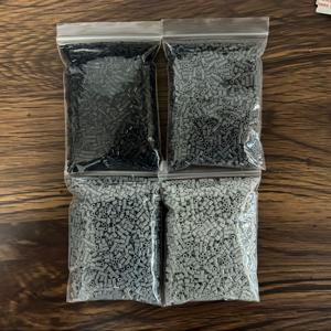 TEMU 4개 세트 (총 8000개) LXSWY 2.6mm 미니 소형 퓨즈 비즈 대형 구멍 - DIY 주얼리 만들기, 픽셀 아트 & 퍼즐 공예용 플라스틱 용융 비즈 - 내구성 있는 주얼리 디자이너를 위한 공예 재료