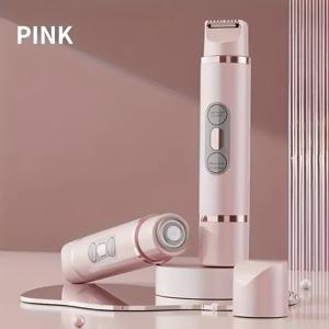 TEMU 2 in 1 여성용 전기 면도기 - 비키니 라인, 눈썹, 얼굴, 다리, 겨드랑이 제모를 위한 제모기 - 휴대용 비키니 트리머 - 충전식 및 무선 - 부드러운 면도, 휴일 선물로 완벽.