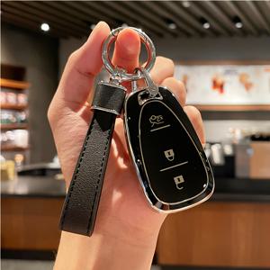 TEMU 쉐보레 온익스, 에퀴노ックス, 올란도, 크루즈, 스파크, 쏘닉, 캠아로, 볼트, 볼트 EV, 트랙스, 말리부, , 트래버스, 시커 등 모델용 TPU 차량 키 케이스 커버 (가죽 버클 포함)