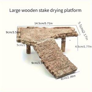 TEMU 파충류 등반 플랫폼 - 비독성 거북이 햇볕 데크, 테라리움 및 수조용 등반대, 안전하고 세척 쉬운 천연 서식지 장식품, 질감 있는 표면, 리얼리스틱 암석 디자인