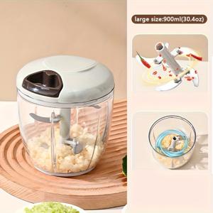 TEMU 마늘 프레스, 스파이스 그라인더, 칠리 & 베이비 푸드 미니서, 핸드 풀 마늘 크러셔, 주방용 마늘 다지기, 컴팩트 요리 도우미, 레스토랑 등급 미니서, 휴대용 핸드 풀 마늘 다지기