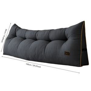 TEMU 플러시 그레이 헤드보드 쿠션 (지퍼 포함) | 부드러운 요추 지지 베개, 다기능 삼각형 웨지 베개 | 독서와 인테리어에 이상적 | 발렌타인데이, 성탄절, 어머니날, 생일 선물로 완벽