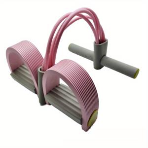 TEMU 요가용 새로운 컬러 블록 저항 밴드. 다리 스트레칭, 시트업 트레이닝, 발 및 손 저항을 위한 4개의 튜브가 특징입니다. 코어 및 팔 운동에 적합합니다.