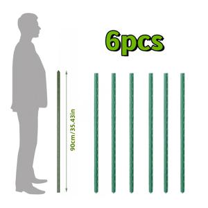 TEMU 6pcs 식물용 사다리, 4가지 크기의 화분 (토마토), 토마토 지주대, 식물 받침대. 실내외 화분재배 | 정원 | 발코니 액세서리에 적합