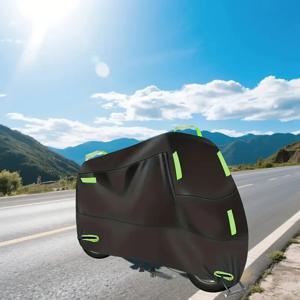 TEMU 반사 밴드가 있는 보호 - 튼튼한 210D 폴리에스터로 완벽하게 덮음 - 대부분의 자전거에 적합, 스타일리시한 디자인, 오래 지속되는 소재.