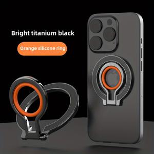 TEMU 1개 자석 폰 링 홀더 금속 데스크탑 홀더 아연 합금 금속 휴대폰 자석 스탠드 다기능 스포츠 피트니스 사무실 레저 차량용 자석 스탠드 모든 휴대폰 모델 범용 링 버클 홀더