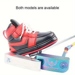 TEMU Wosofe 골프 퍼터 커버 - 초소프트 벨벳 안감 & 신발 모양 깊은 슬리브 - 헤비듀티 PU 소재, 스크래치 방지 클럽 헤드 보호, 안전한 후크 & 루프 클로저, 좌/우핸디드 퍼터 호환 - 레드/옐로우 (모든 골프 카트와 호환) - 골퍼를 위한 이상적인 선물 (할로윈/크리스마스/추수감사절) - 스크래치 방지 및 충격 보호