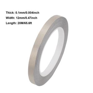 TEMU 20m 양면 전도성 테이프 (컴퓨터 & 휴대폰용) - 단면 접착식 전자기 방지 패브릭, 두께 , 폭 5mm-30mm, 전자기 방지 테이프 | 단면 접착 테이프 | 내구성 좋은 접착 테이프