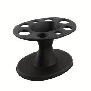 TEMU 라운드 플라스틱 헤어브러시 디스플레이 스탠드 - 전문 살롱 스타일링 및 염색 보관 도구 액세서리