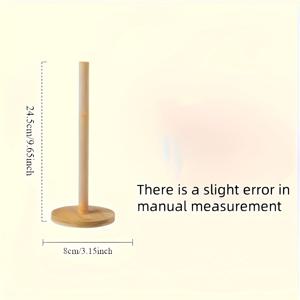 TEMU 도어/벽걸이형 셀프 접착식 모던 대나무 티슈 홀더 - 대나무 롤 페이퍼 타월 디스펜서, 주방 & 욕실 수납을 위한 공간 절약형 디자인, 주방 및 화장실 티슈용