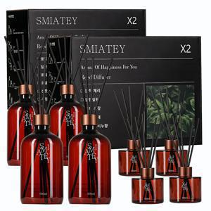 TEMU 스미어티 디퓨저 대용량 실내 방향제 리필액 선물 세트 500ml*4+보충액250ml*4 플라워샵