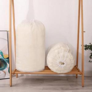 TEMU 무지 PEVA 방수 반투명 원형 이불보관함 보관파우치 정리함 이불주머니