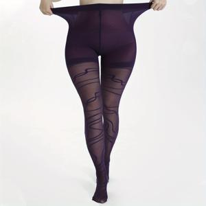 TEMU 싱글팩 패션 불규칙 플러스 사이즈 40D 여성 타이츠